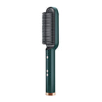 Hair Straightener Ceramic Hot Comb 2 in 1 Electric Straighten Hair Brush Negative Ion Fast Heating Styling Tool ﻿